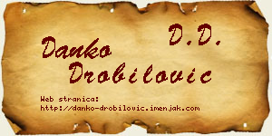 Danko Drobilović vizit kartica